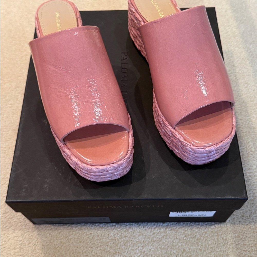 Paloma Barcelo Blush Pink Platform Sandals - Picture 2 of 12